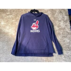 Cleveland Indians Under Armour Chief Wahoo Cowl Neck Sweatshirt Small